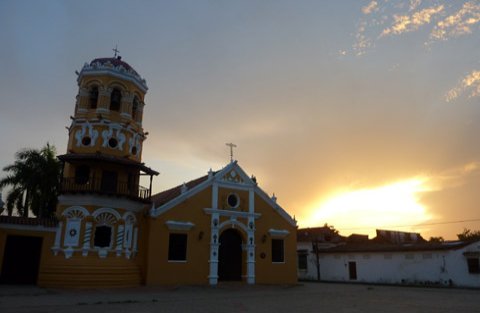 Mompox Sunset Church