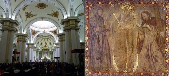 Painting of Virgen de Chiquinquira, Basilica